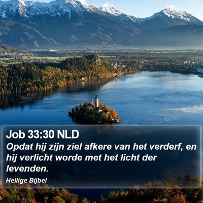 Job 33:30 NLD Bible Verse Image