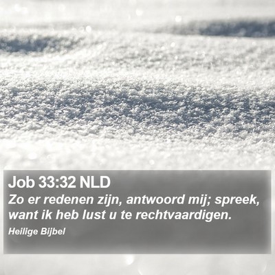 Job 33:32 NLD Bible Verse Image