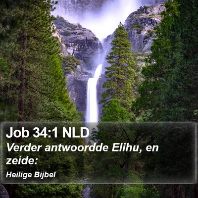 Job 34:1 NLD Bible Verse Image