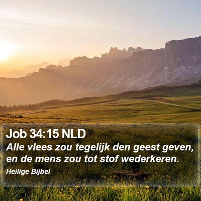 Job 34:15 NLD Bible Verse Image
