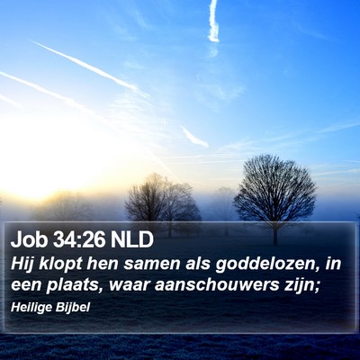 Job 34:26 NLD Bible Verse Image