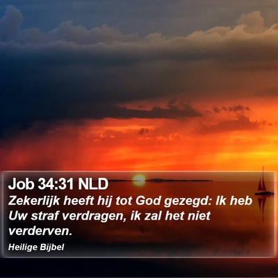 Job 34:31 NLD Bible Verse Image