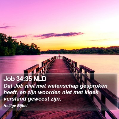 Job 34:35 NLD Bible Verse Image
