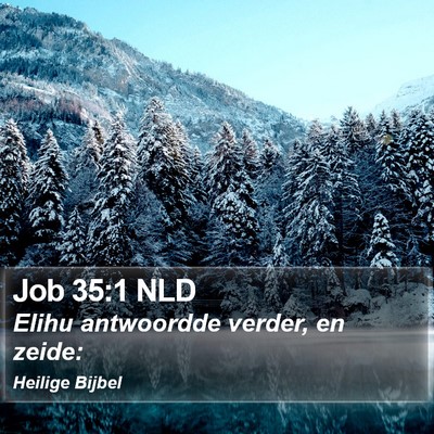 Job 35:1 NLD Bible Verse Image
