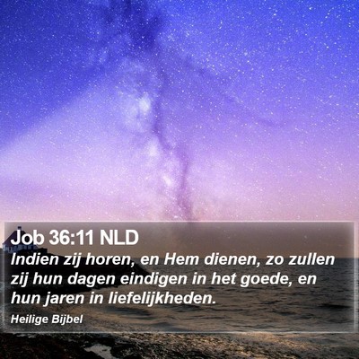 Job 36:11 NLD Bible Verse Image