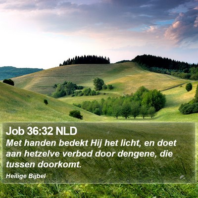 Job 36:32 NLD Bible Verse Image