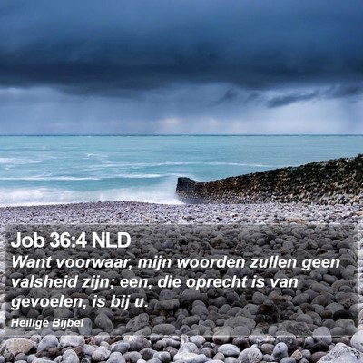 Job 36:4 NLD Bible Verse Image