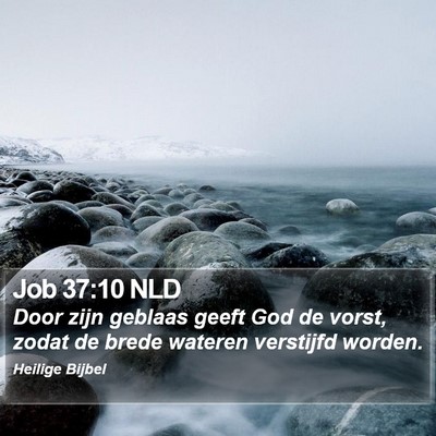 Job 37:10 NLD Bible Verse Image