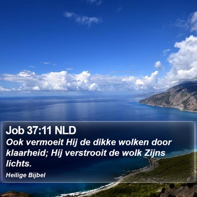 Job 37:11 NLD Bible Verse Image
