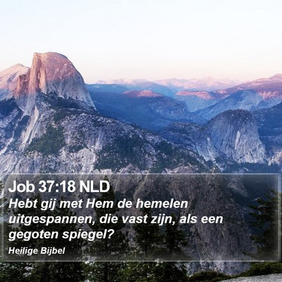 Job 37:18 NLD Bible Verse Image