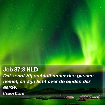 Job 37:3 NLD Bible Verse Image