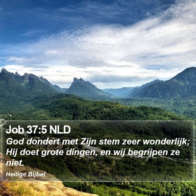 Job 37:5 NLD Bible Verse Image