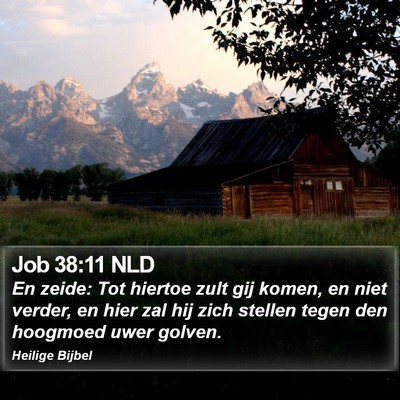 Job 38:11 NLD Bible Verse Image