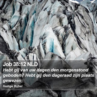 Job 38:12 NLD Bible Verse Image