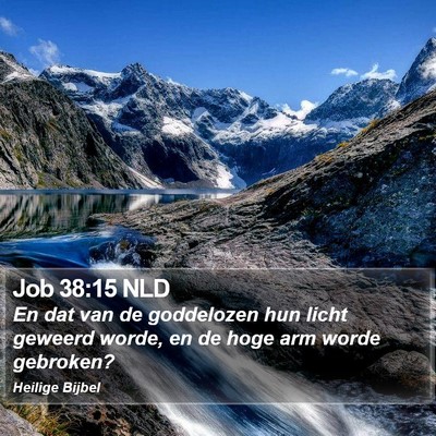 Job 38:15 NLD Bible Verse Image