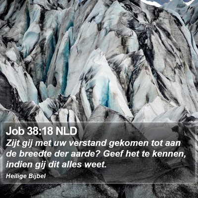 Job 38:18 NLD Bible Verse Image