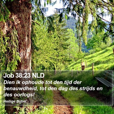 Job 38:23 NLD Bible Verse Image