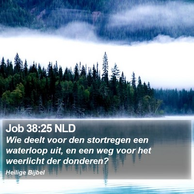 Job 38:25 NLD Bible Verse Image