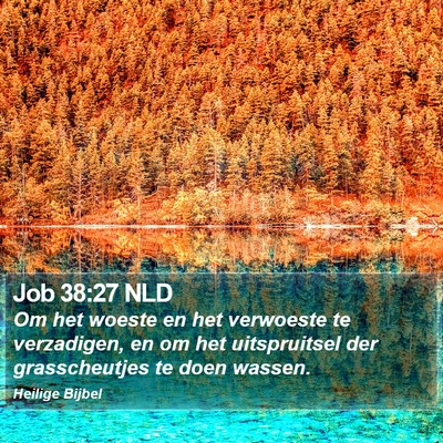 Job 38:27 NLD Bible Verse Image