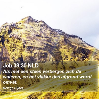 Job 38:30 NLD Bible Verse Image