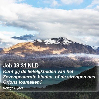 Job 38:31 NLD Bible Verse Image