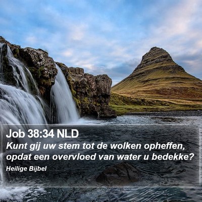 Job 38:34 NLD Bible Verse Image
