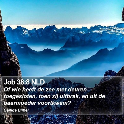 Job 38:8 NLD Bible Verse Image
