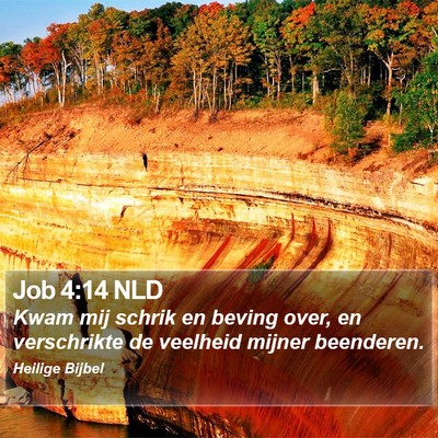 Job 4:14 NLD Bible Verse Image
