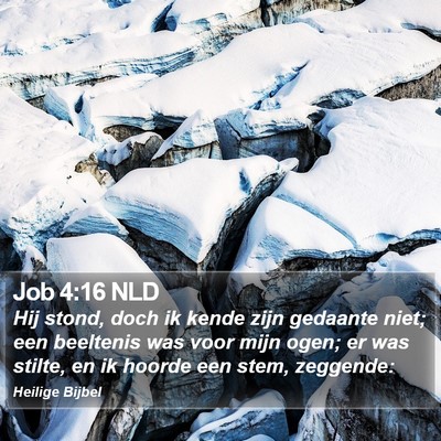 Job 4:16 NLD Bible Verse Image