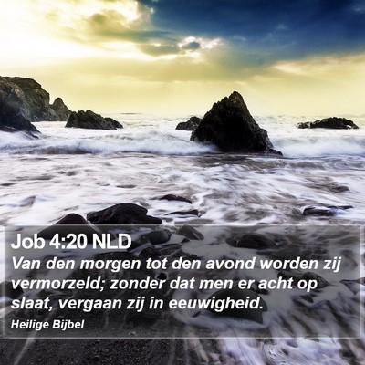 Job 4:20 NLD Bible Verse Image
