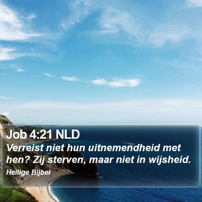 Job 4:21 NLD Bible Verse Image