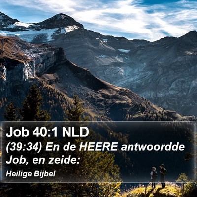 Job 40:1 NLD Bible Verse Image