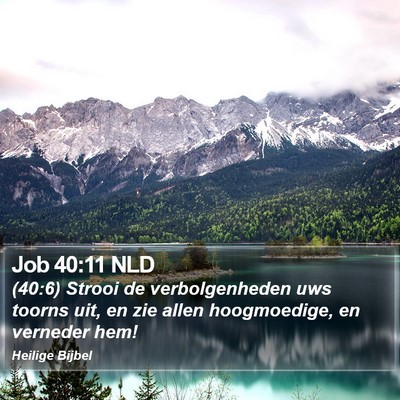 Job 40:11 NLD Bible Verse Image