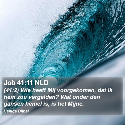 Job 41:11 NLD Bible Verse Image
