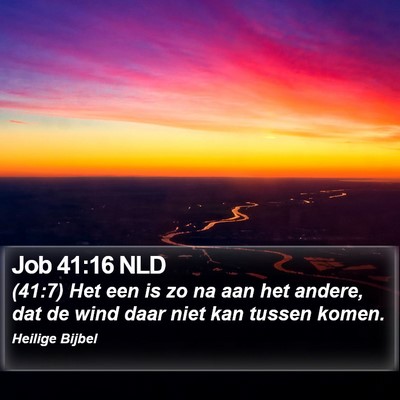Job 41:16 NLD Bible Verse Image