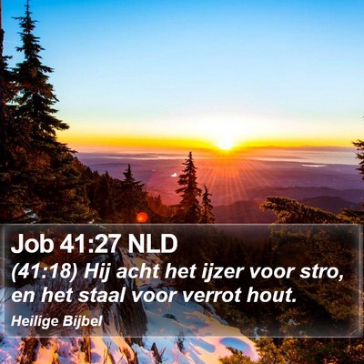 Job 41:27 NLD Bible Verse Image
