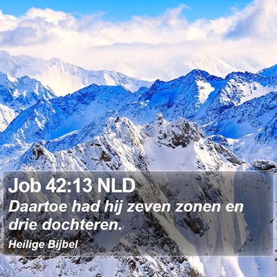 Job 42:13 NLD Bible Verse Image