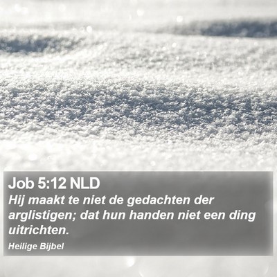 Job 5:12 NLD Bible Verse Image