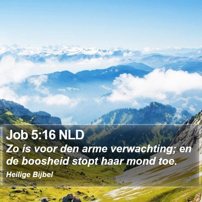 Job 5:16 NLD Bible Verse Image