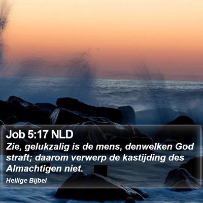 Job 5:17 NLD Bible Verse Image