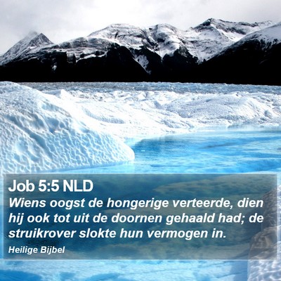 Job 5:5 NLD Bible Verse Image