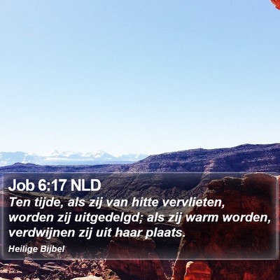 Job 6:17 NLD Bible Verse Image