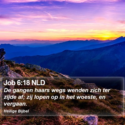 Job 6:18 NLD Bible Verse Image