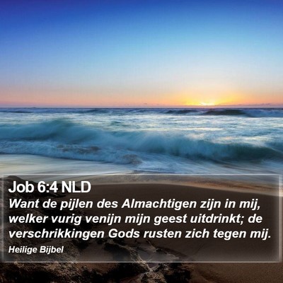 Job 6:4 NLD Bible Verse Image