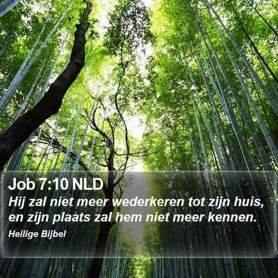 Job 7:10 NLD Bible Verse Image
