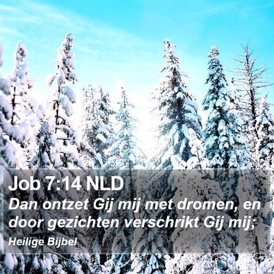 Job 7:14 NLD Bible Verse Image