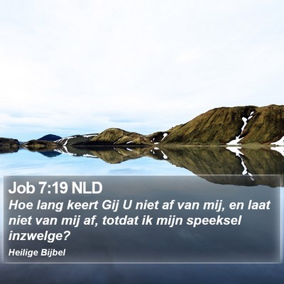 Job 7:19 NLD Bible Verse Image