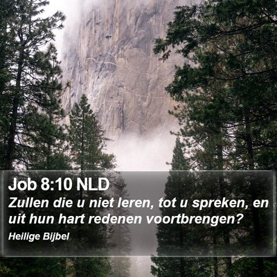 Job 8:10 NLD Bible Verse Image