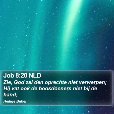 Job 8:20 NLD Bible Verse Image