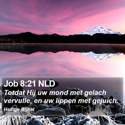 Job 8:21 NLD Bible Verse Image